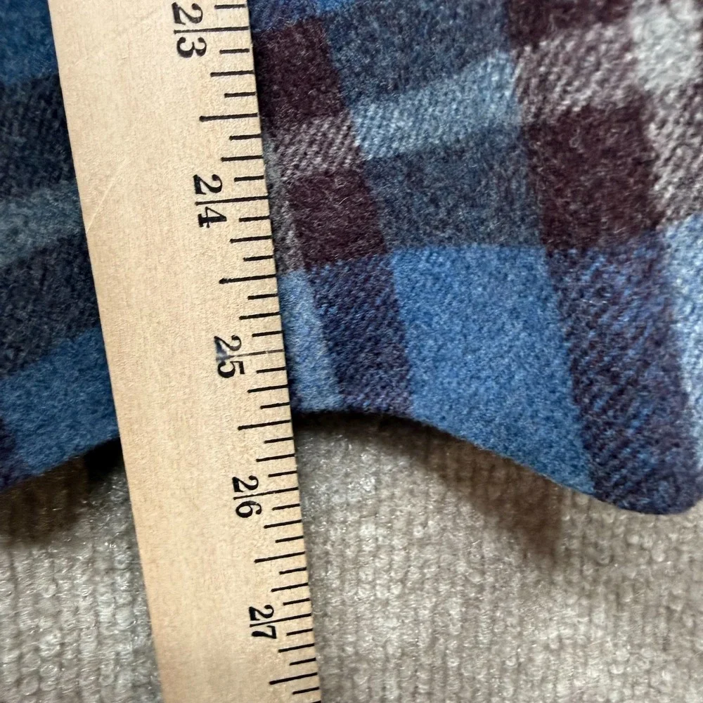 Arnold Schwarzenegger Martin Greenfield Blazer Men 40R Blue Plaid Custom Bespoke